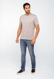 Camiseta Armani Exchange Logo Central Prateado - Henri Store