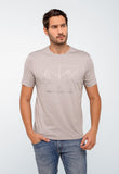 Camiseta Armani Exchange Logo Central Prateado - Henri Store