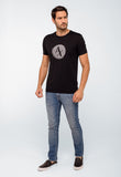 Camiseta Armani Exchange Logo Central Round - Henri Store