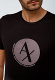 Camiseta Armani Exchange Logo Central Round - Henri Store