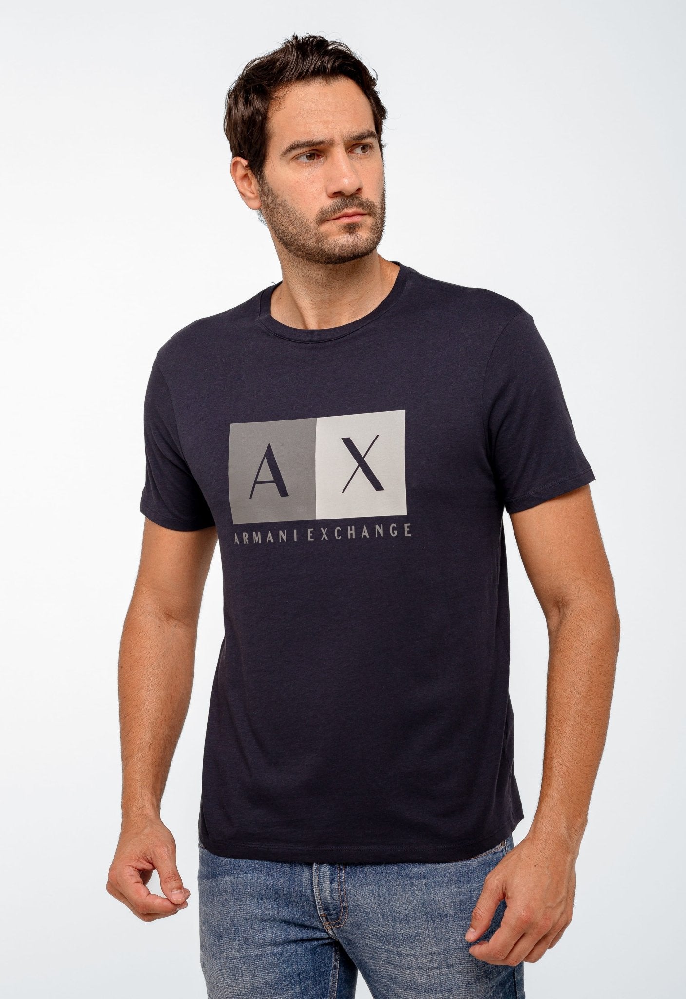 Camiseta Armani Exchange Logo Central - Henri Store