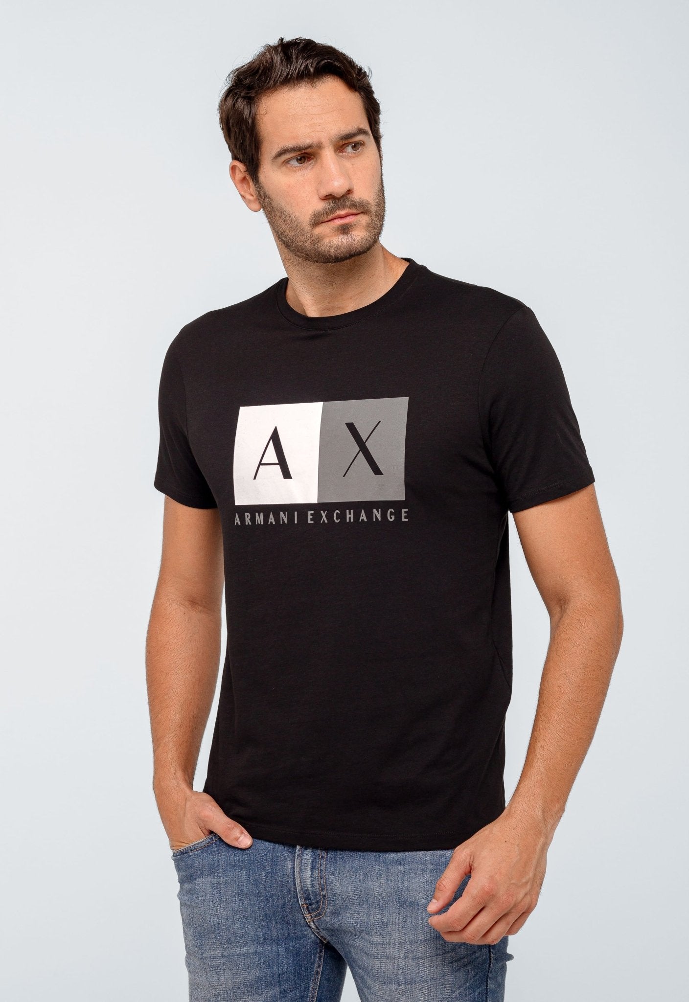 Camiseta Armani Exchange Logo Central - Henri Store