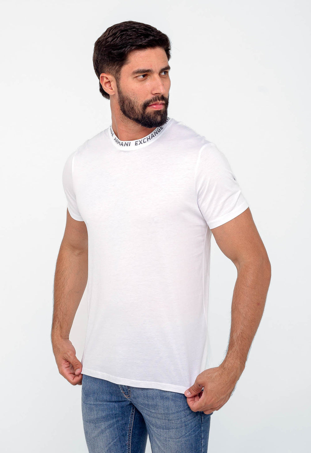 Camiseta Armani Exchange Logo Gola - Henri Store