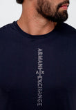 Camiseta Armani Exchange Logo Vertical - LIVE - Henri Store