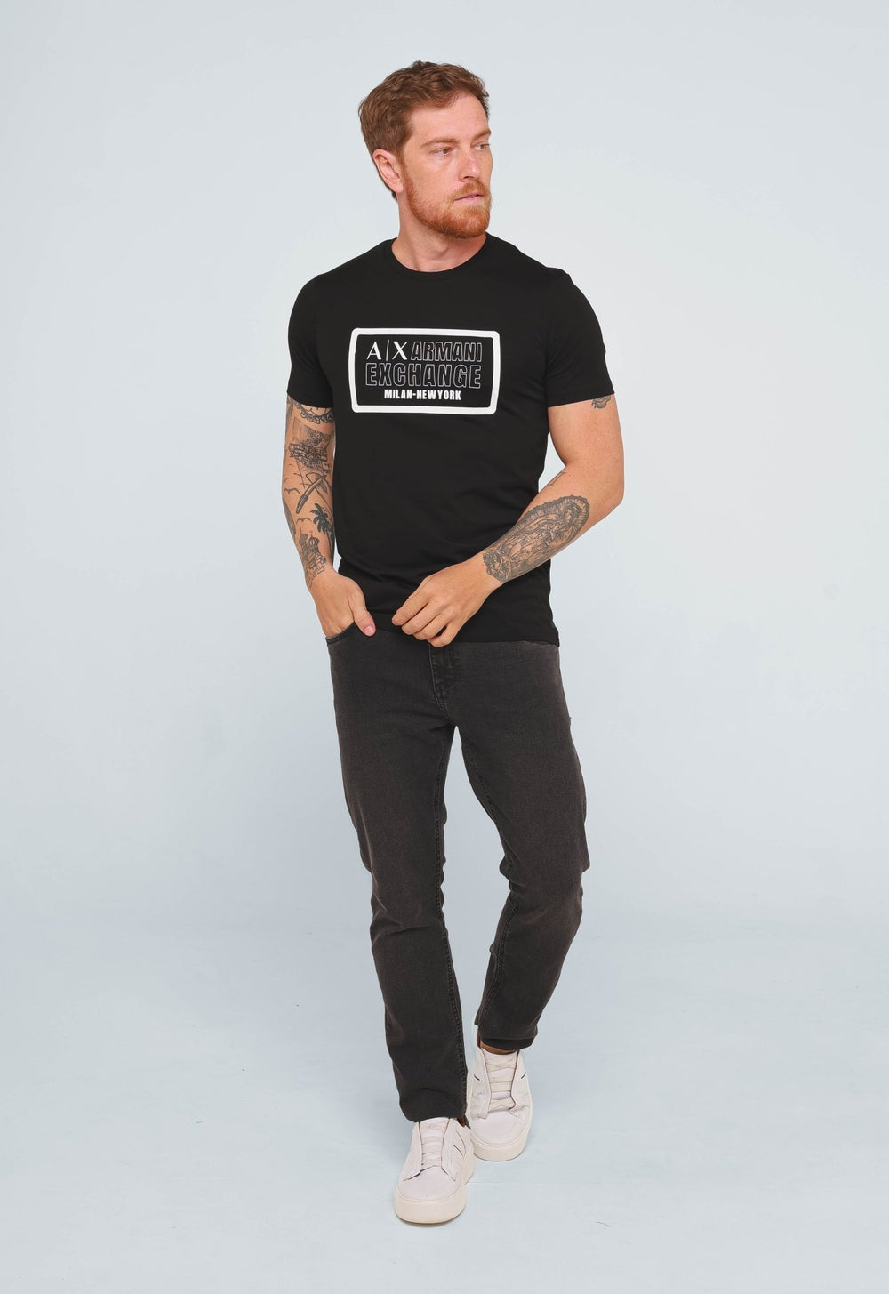 Camiseta Armani Exchange Milan New York - Henri Store