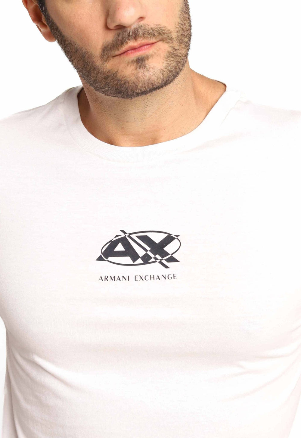 Camiseta Armani Exchange Regular Fit Logo Central - LIVE - Henri Store