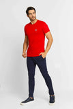 Camiseta Armani Exchange Regular Fit Logo Circular Vermelho - Henri Store
