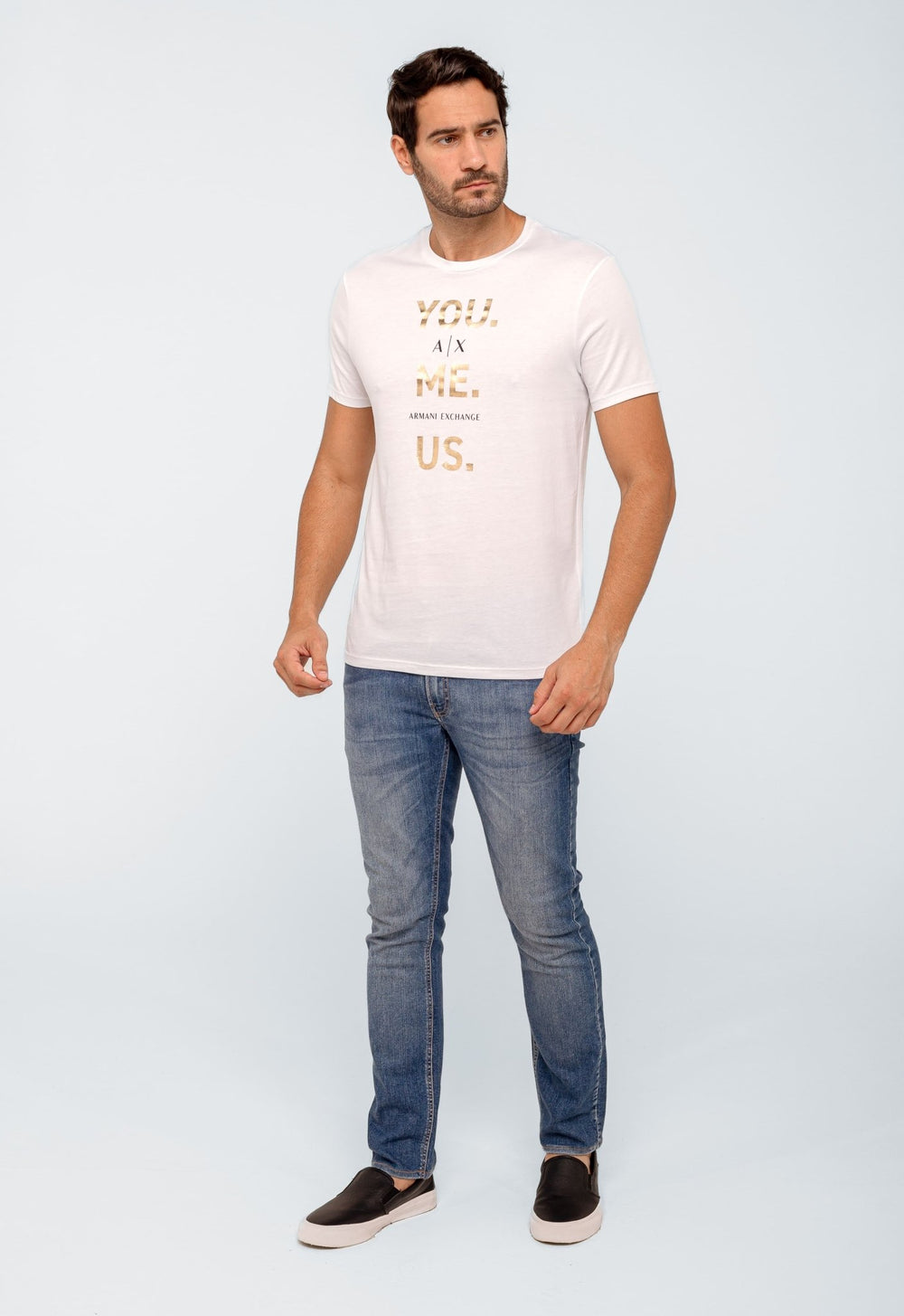 Camiseta Armani Exchange Regular Logo Central - Henri Store