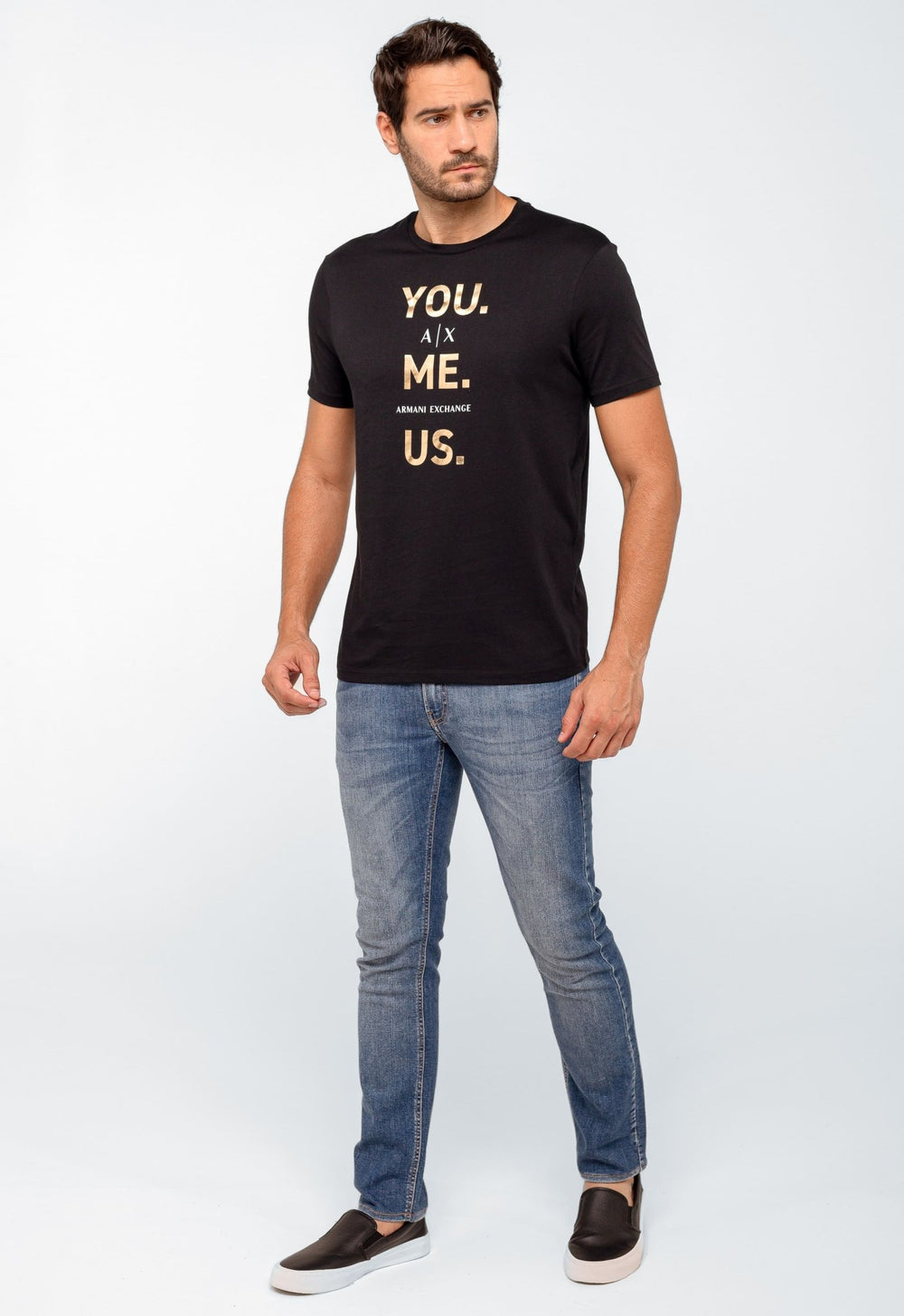 Camiseta Armani Exchange Regular Logo Central - Henri Store