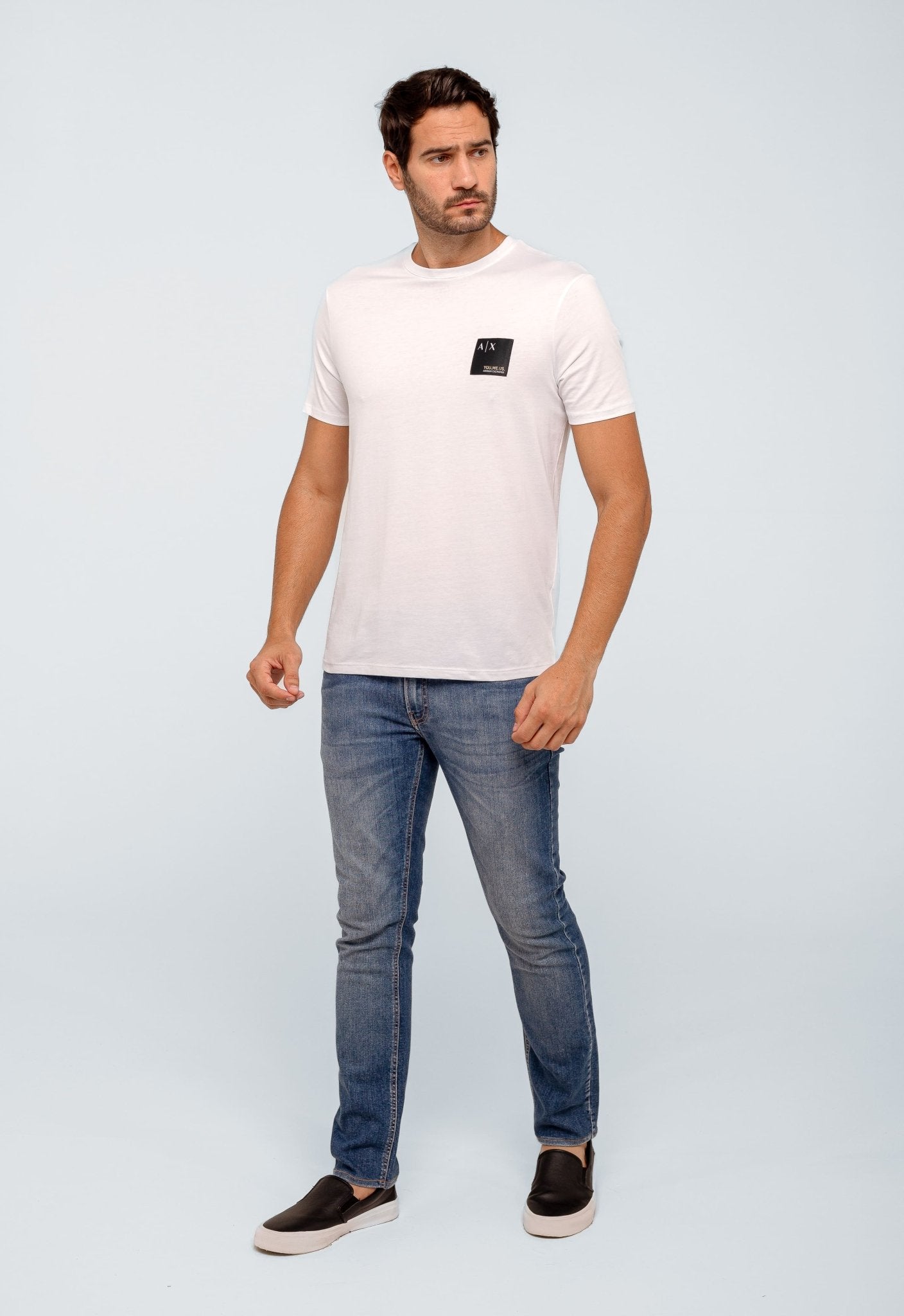 Camiseta Armani Exchange Regular Logo Peito - Henri Store
