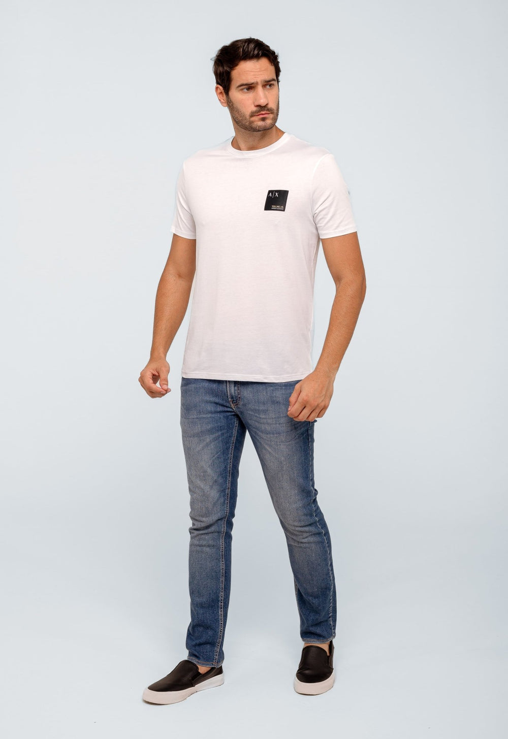 Camiseta Armani Exchange Regular Logo Peito - Henri Store