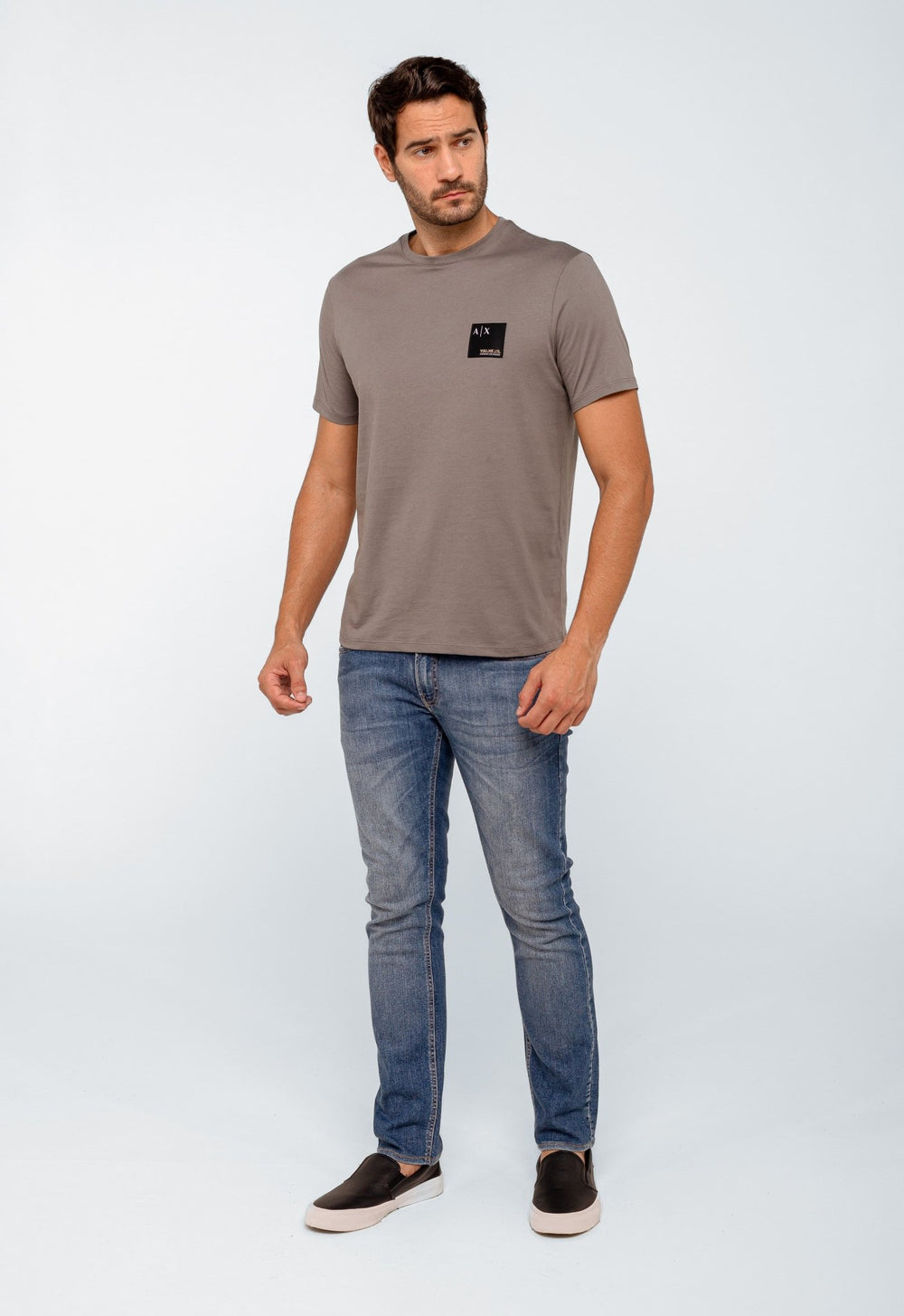 Camiseta Armani Exchange Regular Logo Peito - Henri Store