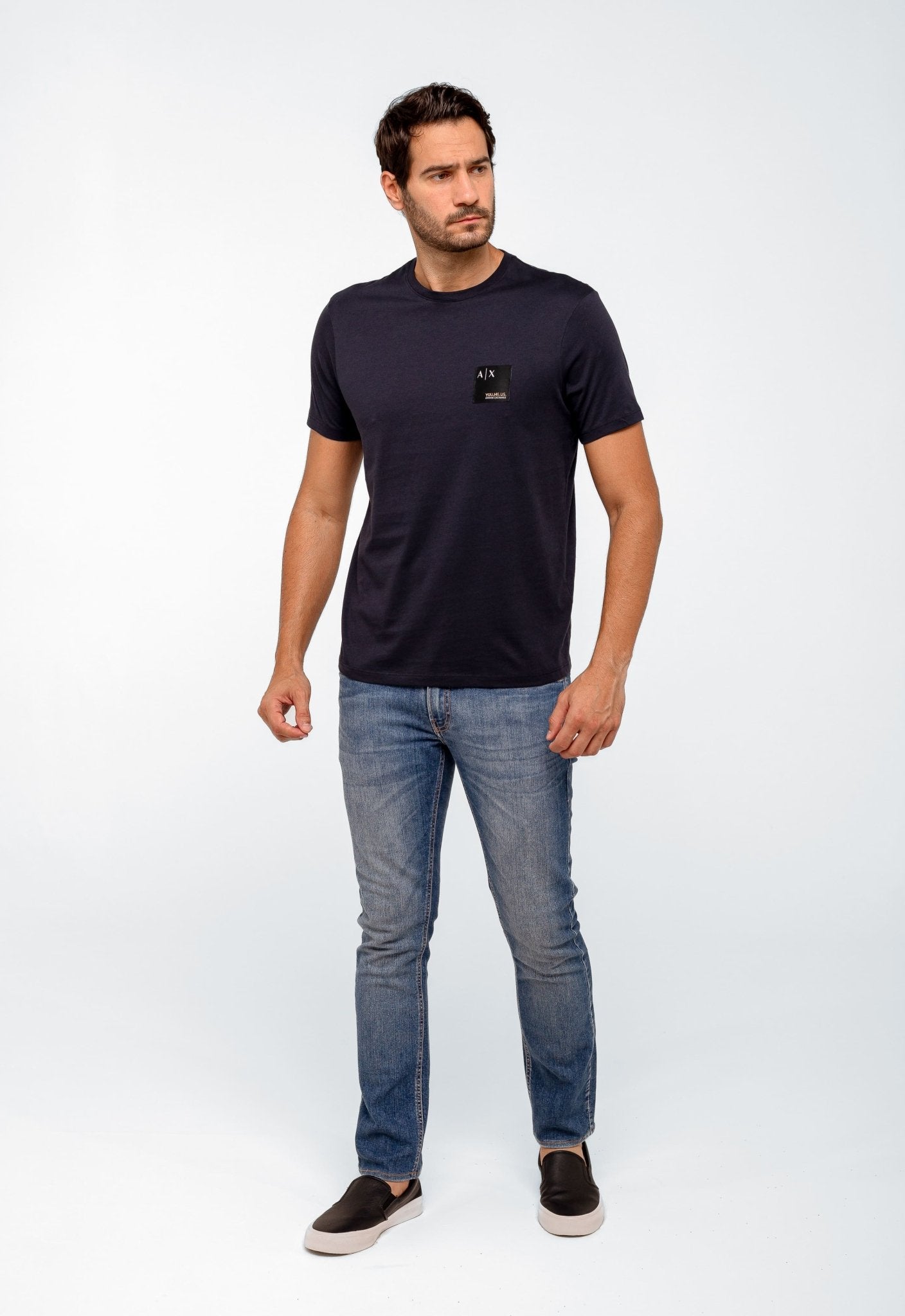 Camiseta Armani Exchange Regular Logo Peito - Henri Store