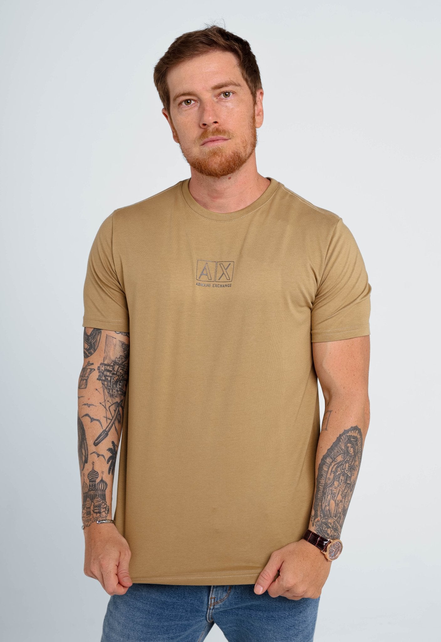 Camiseta Armani Exchange Slim Center Logo - Henri Store