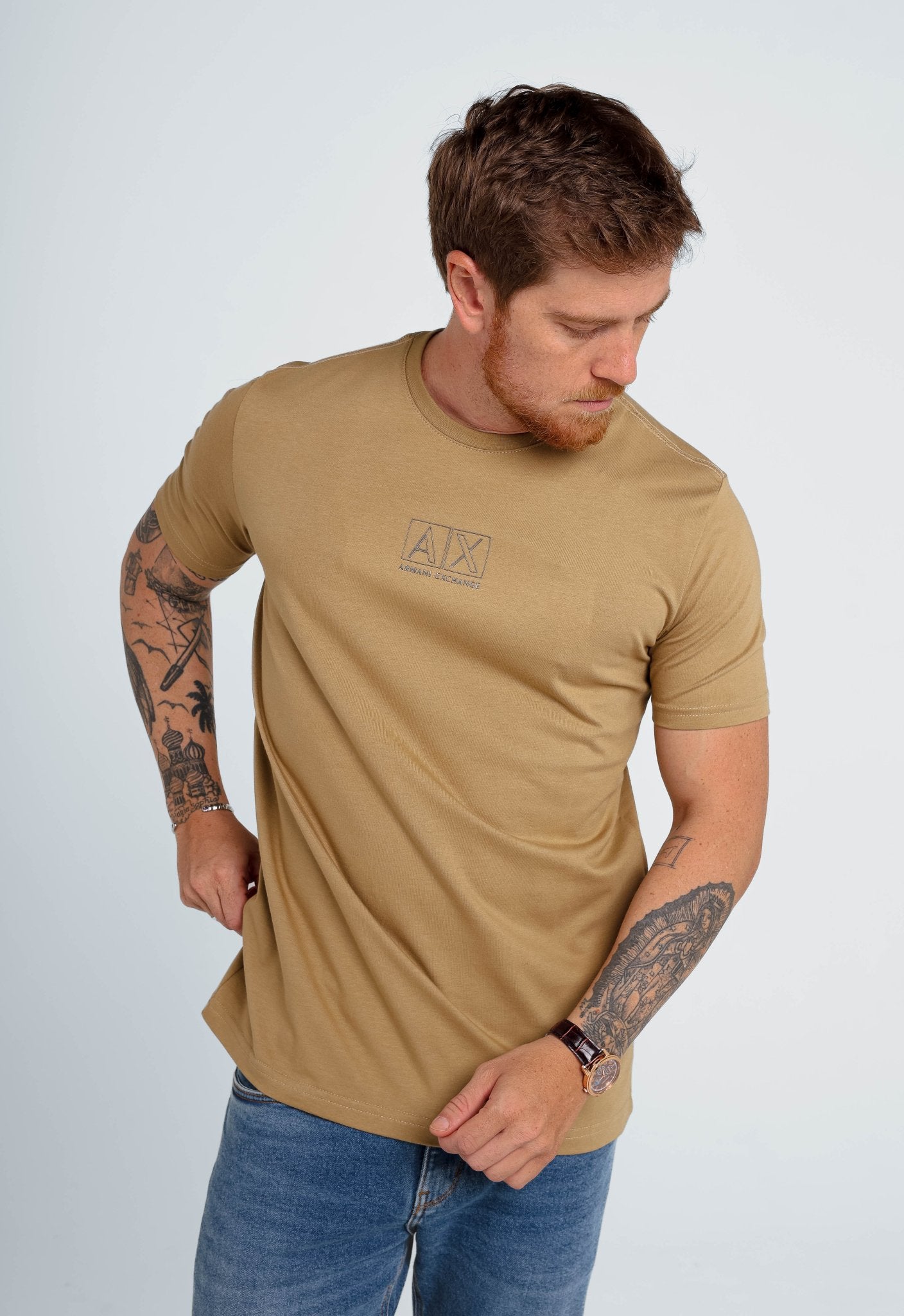 Camiseta Armani Exchange Slim Center Logo - Henri Store
