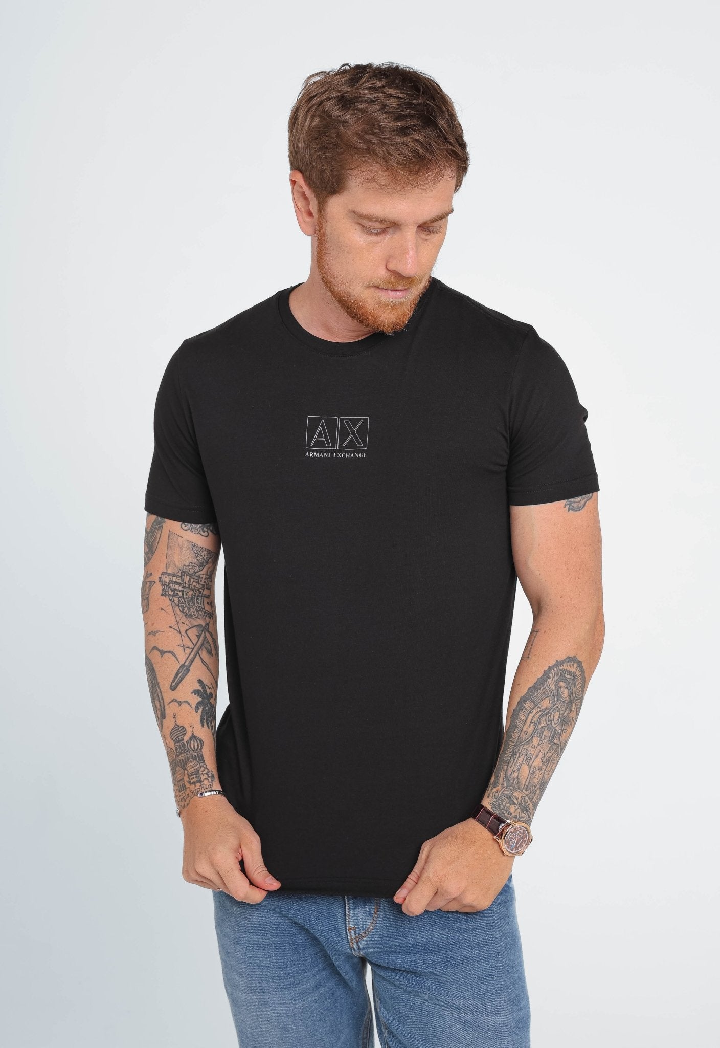 Camiseta Armani Exchange Slim Center Logo - Henri Store