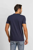 Camiseta Armani Exchange Slim Logo Central AX Marinho - Sale - Henri Store