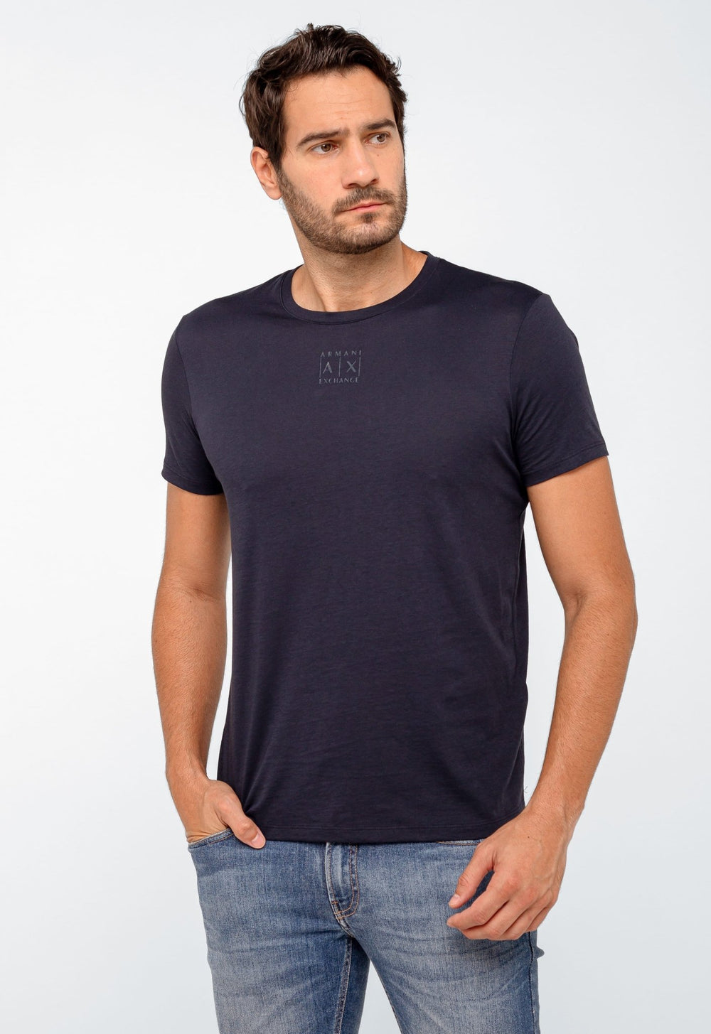 Camiseta Armani Exchange Slim Logo Central. - Henri Store