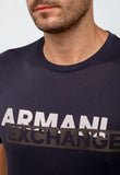 Camiseta Armani Exchange Slim Logo Central - Henri Store