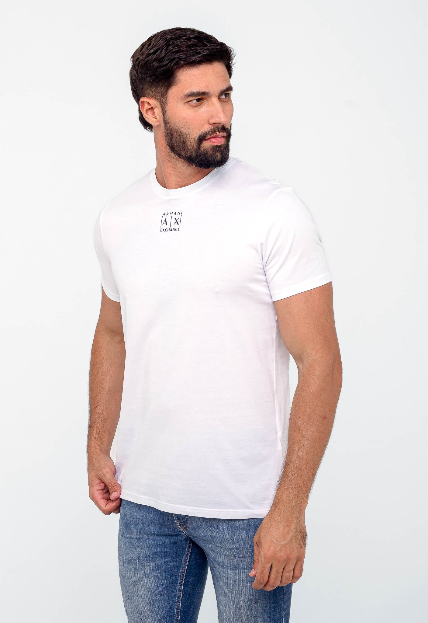 Camiseta Armani Exchange Slim Logo Central. - Henri Store