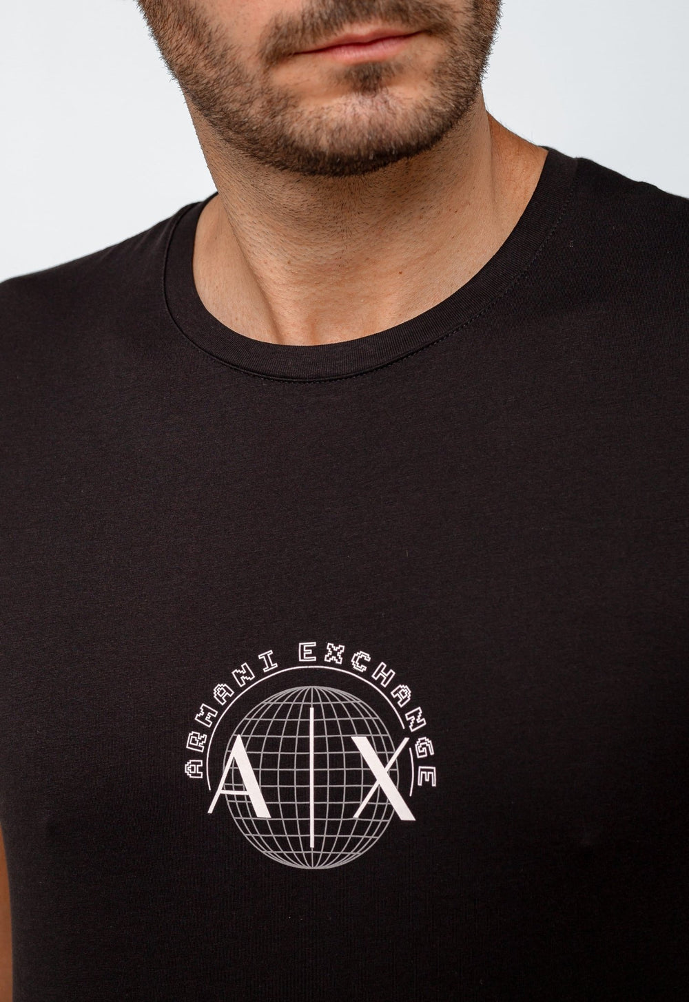 Camiseta Armani Exchange Slim Logo Global - Henri Store