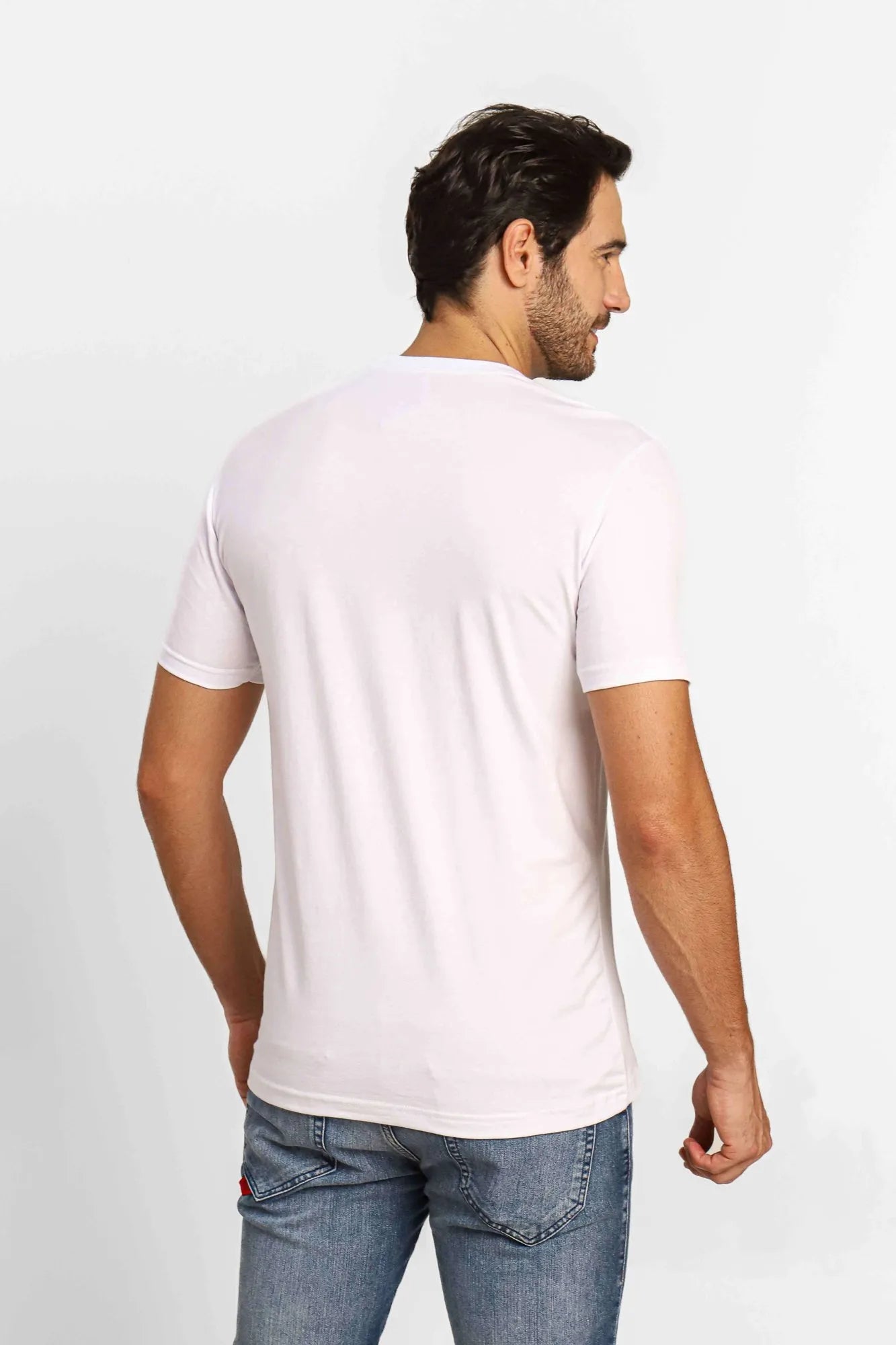 Camiseta Armani Exchange Slim Logo Peito Branca - Sale - Henri Store
