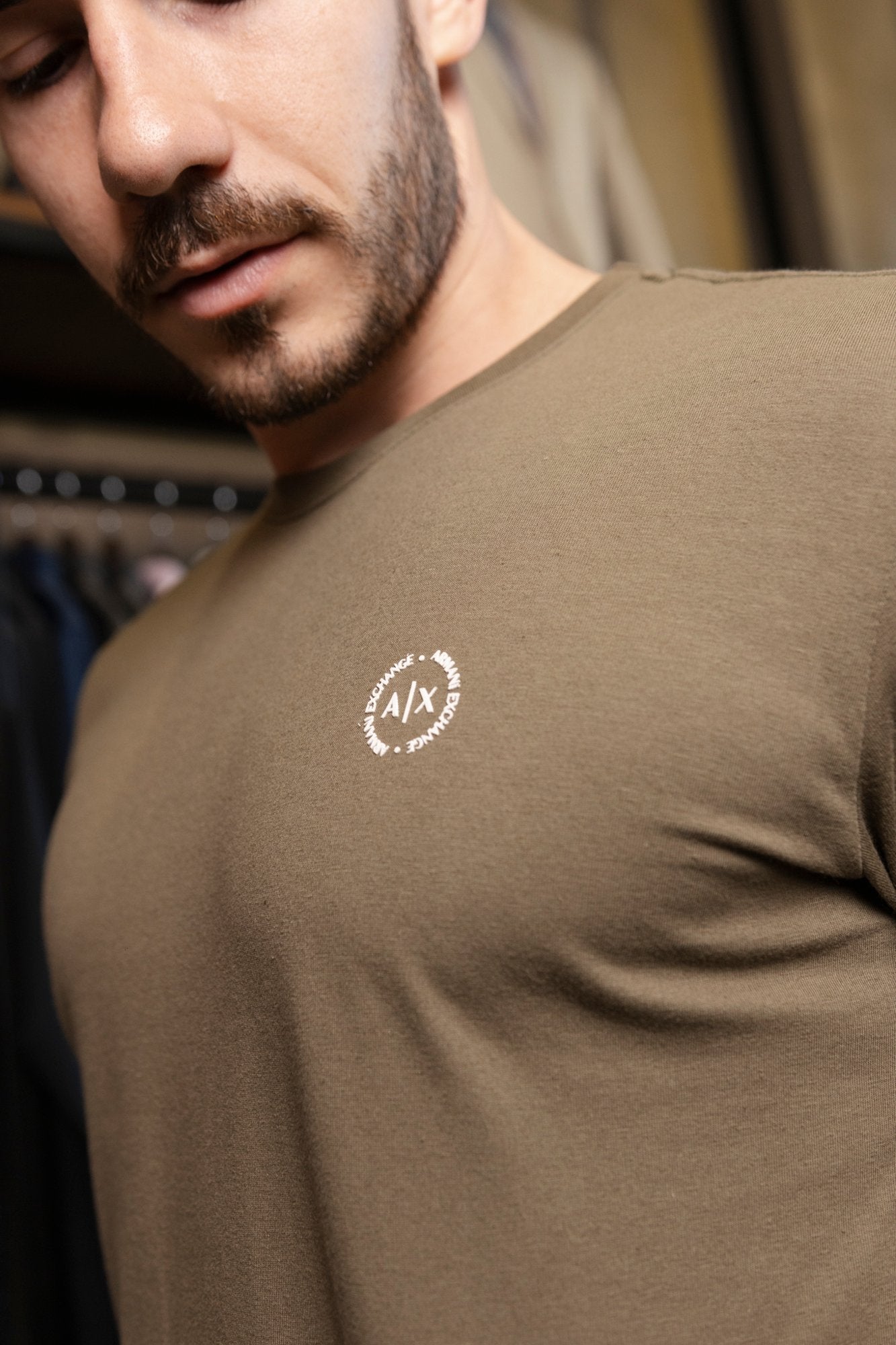 Camiseta Armani Exchange Slim Logo Peito - Henri Store