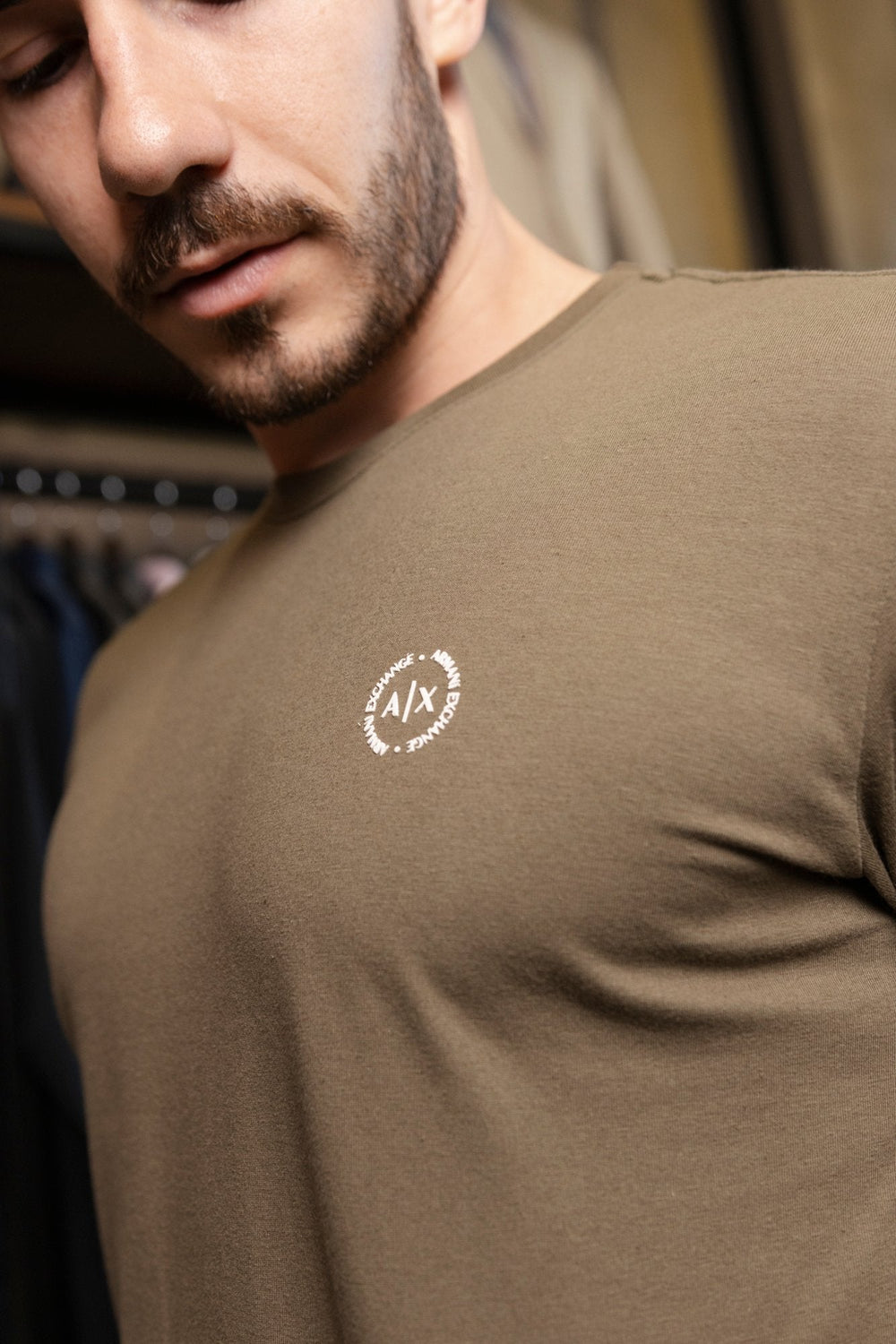 Camiseta Armani Exchange Slim Logo Peito - Henri Store