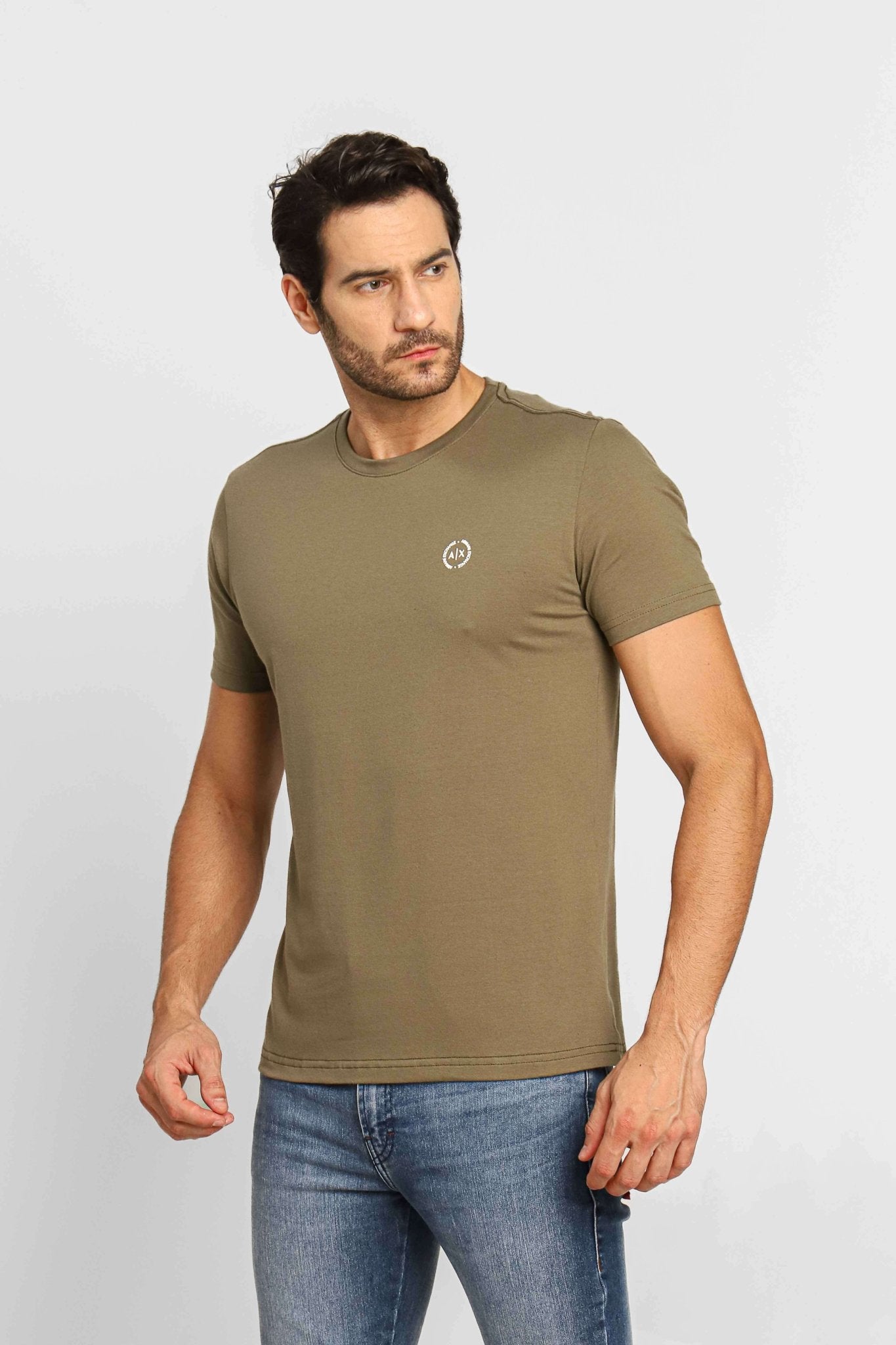 Camiseta Armani Exchange Slim Logo Peito - Henri Store