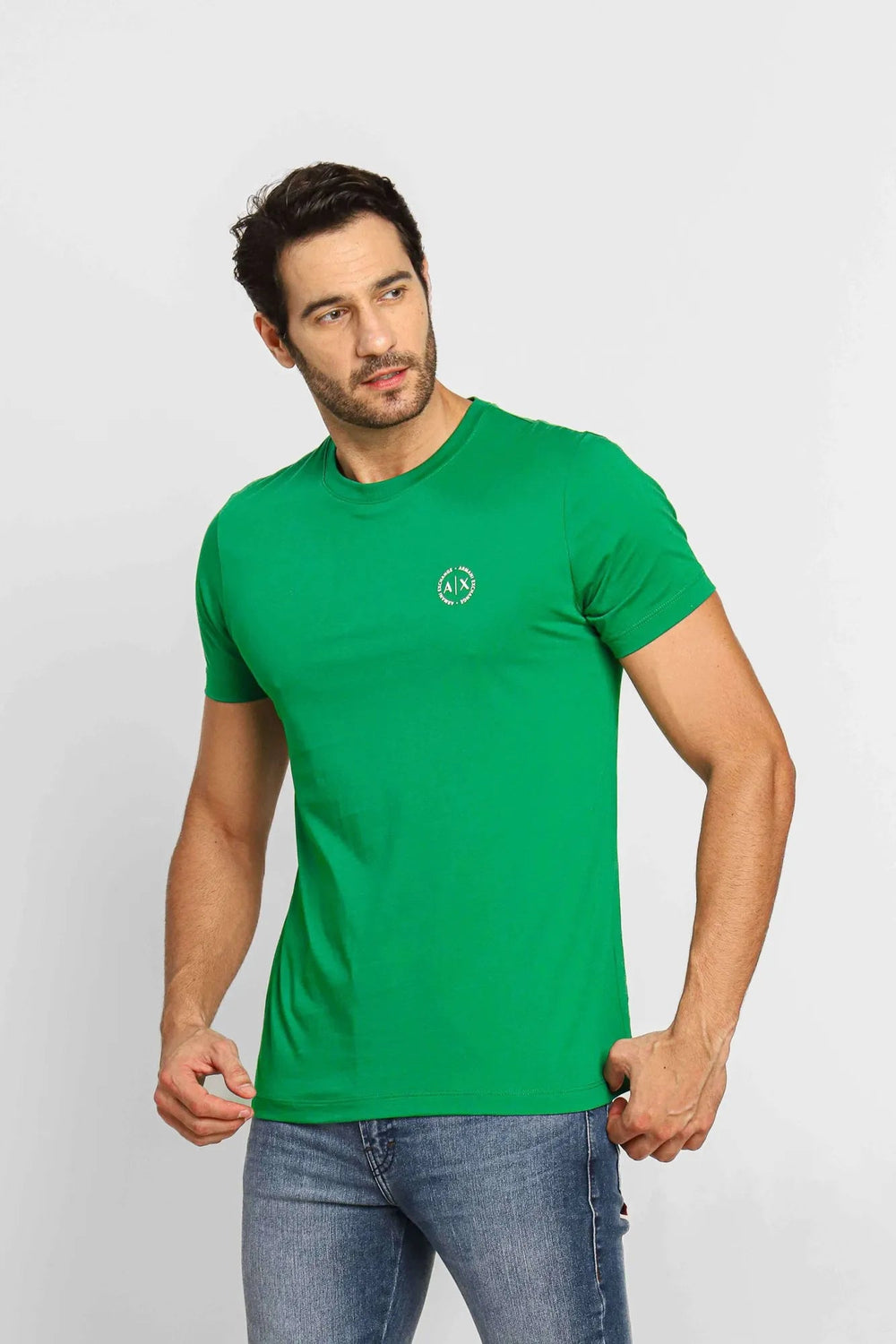 Camiseta Armani Exchange Slim Logo Peito - Henri Store