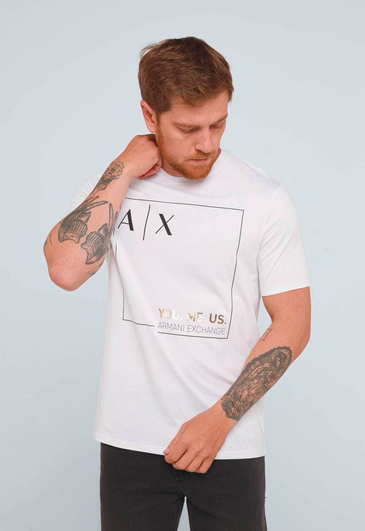 Camiseta Armani Exchange Sustainability Logo Central - Henri Store