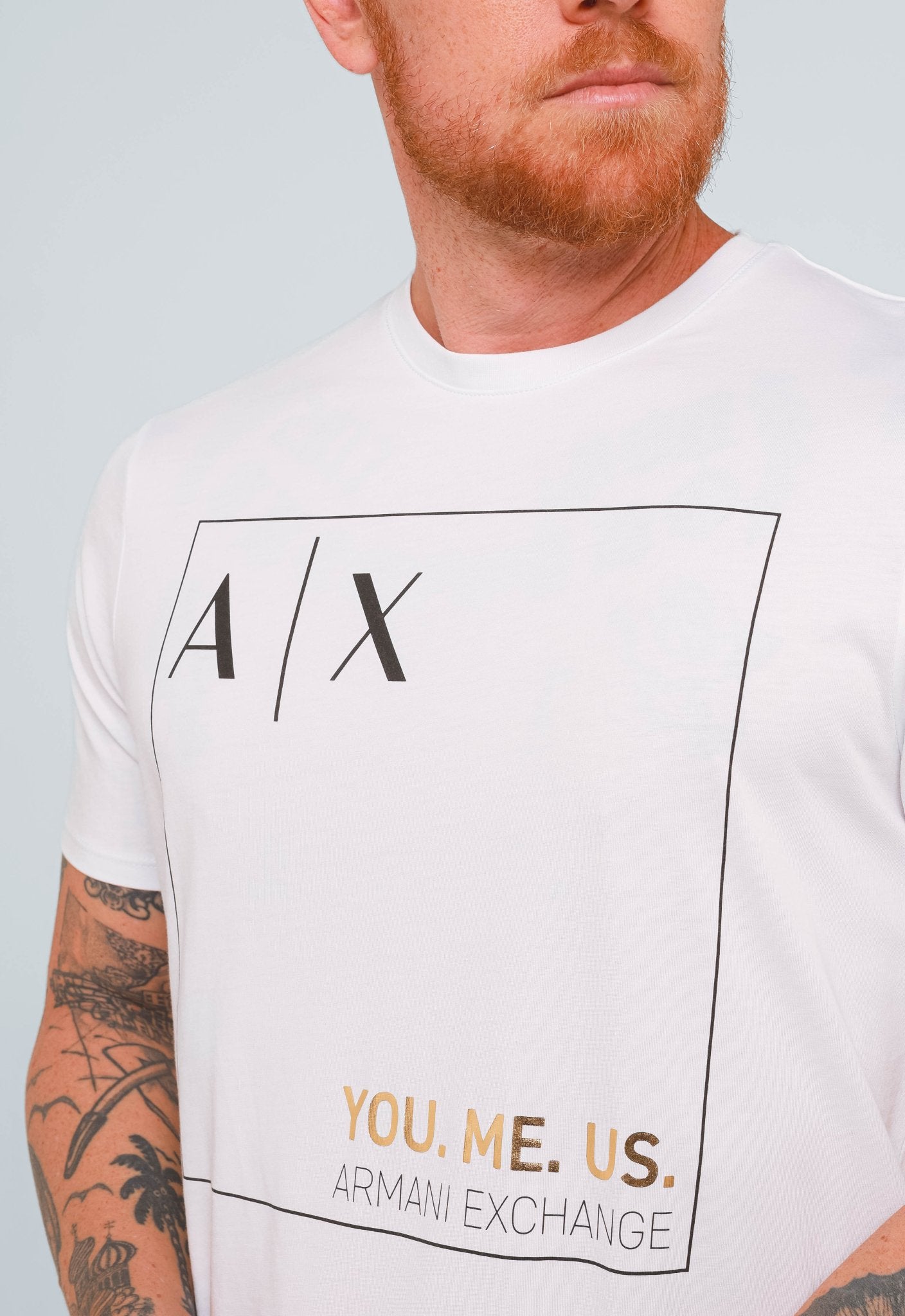 Camiseta Armani Exchange Sustainability Logo Central - Henri Store