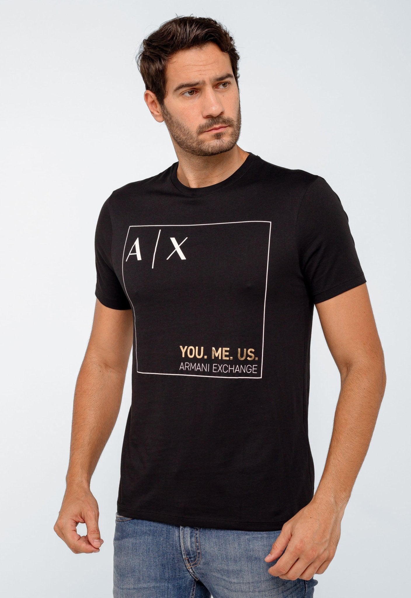 Camiseta Armani Exchange Sustainability Logo Central - Henri Store