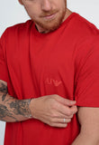 Camiseta Armani Jeans Vermelha Logo Aj - Henri Store