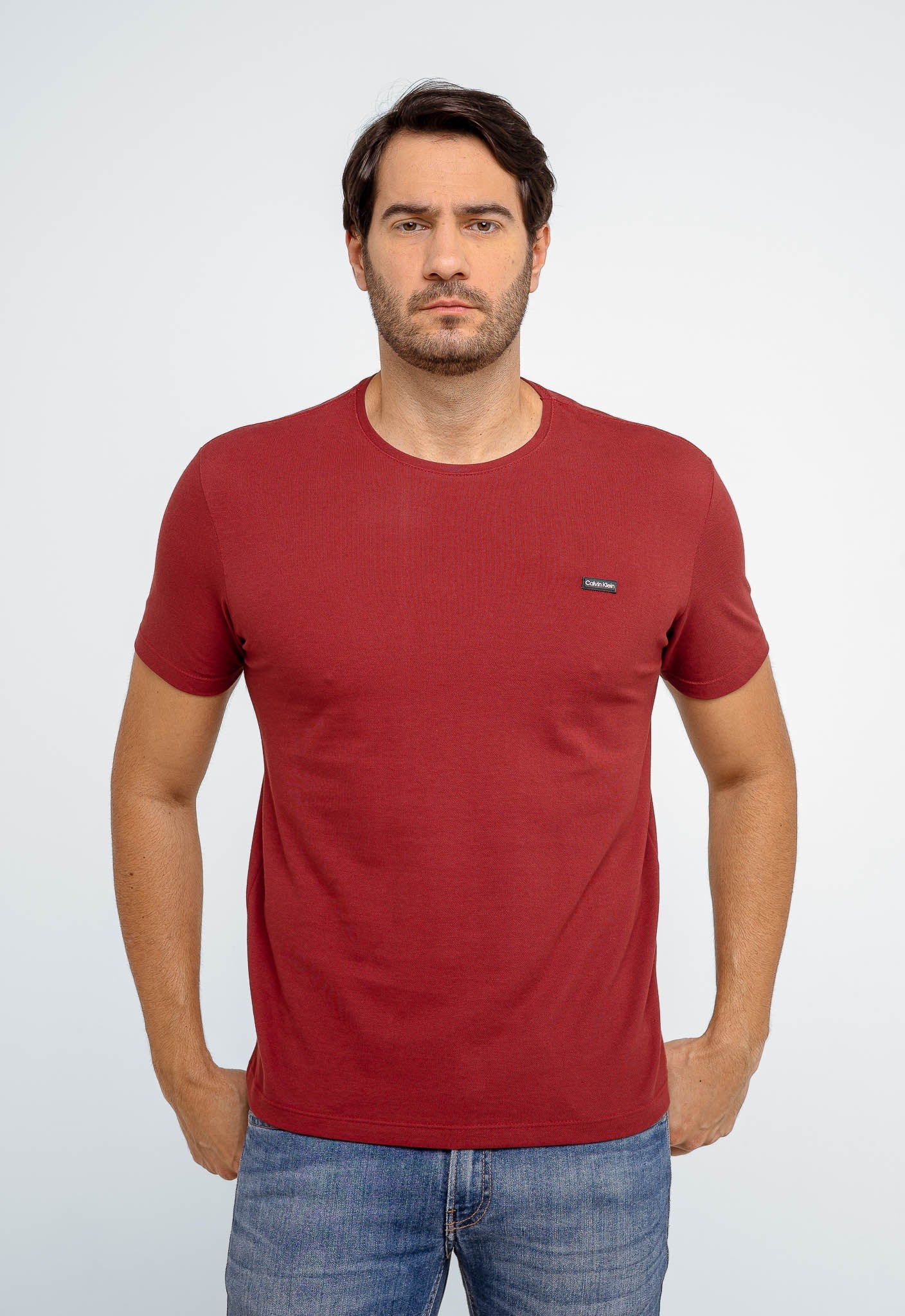 Camiseta Calvin Klein Alto Relevo Logo Peito - Henri Store