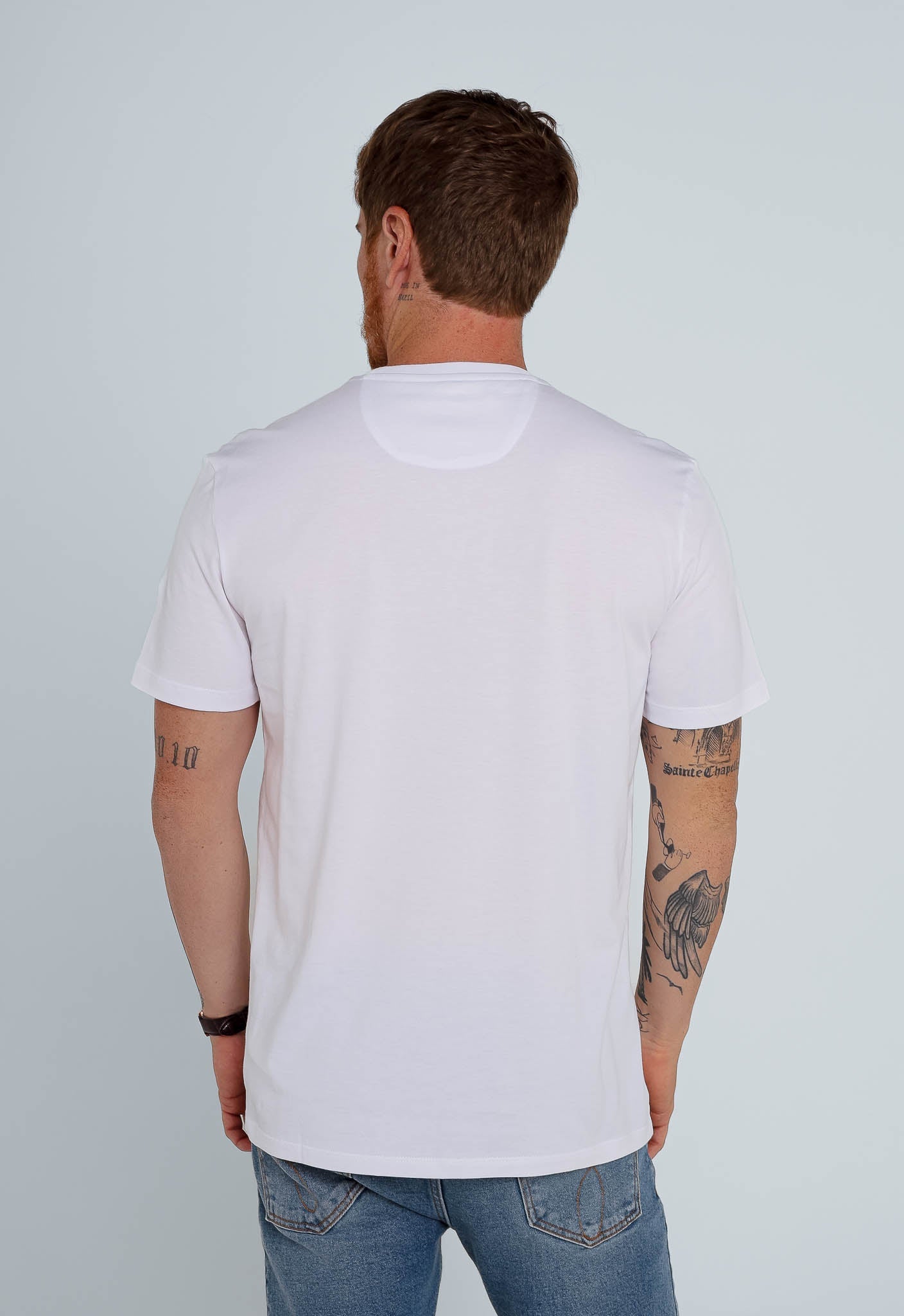 Camiseta Calvin Klein Basica Algodao Pima Branca - Henri Store