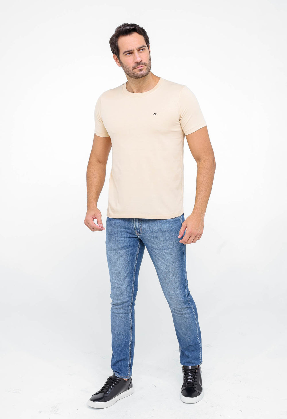 Camiseta Calvin Klein Básica Ck Peito - Henri Store