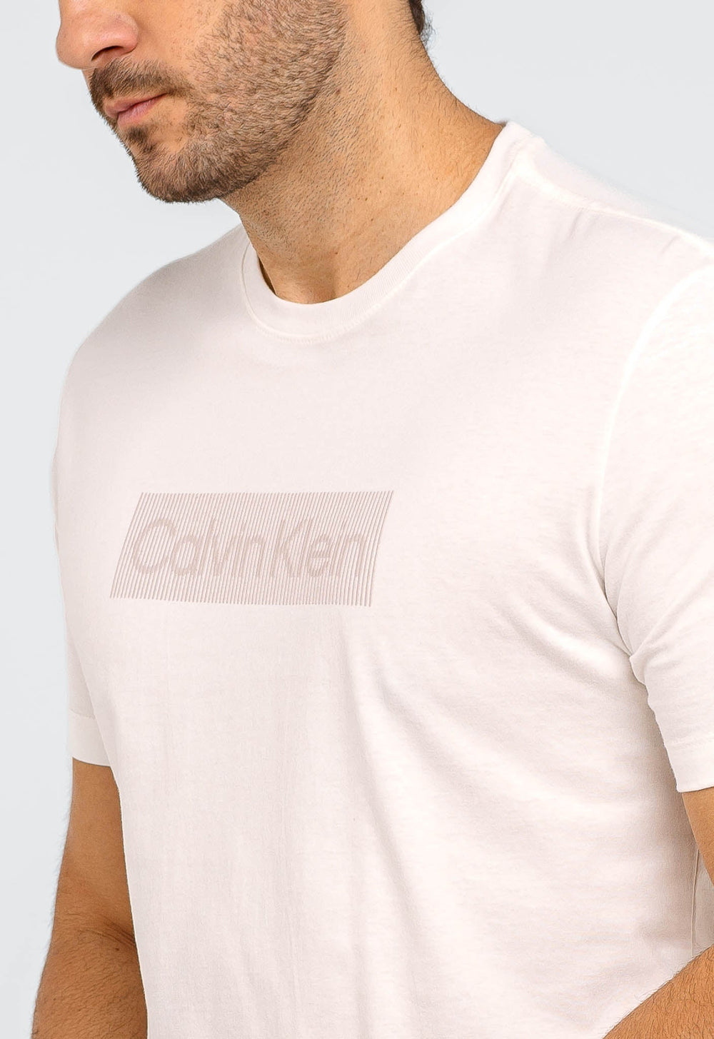 Camiseta Calvin Klein Box Striped - Henri Store