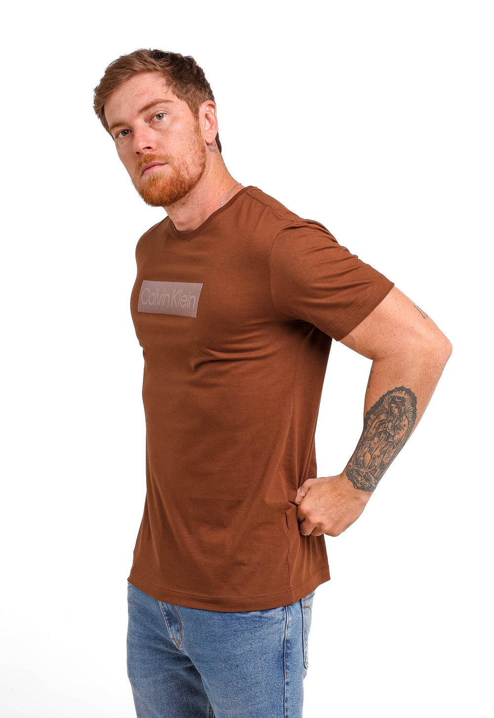 Camiseta Calvin Klein Box Striped - Henri Store