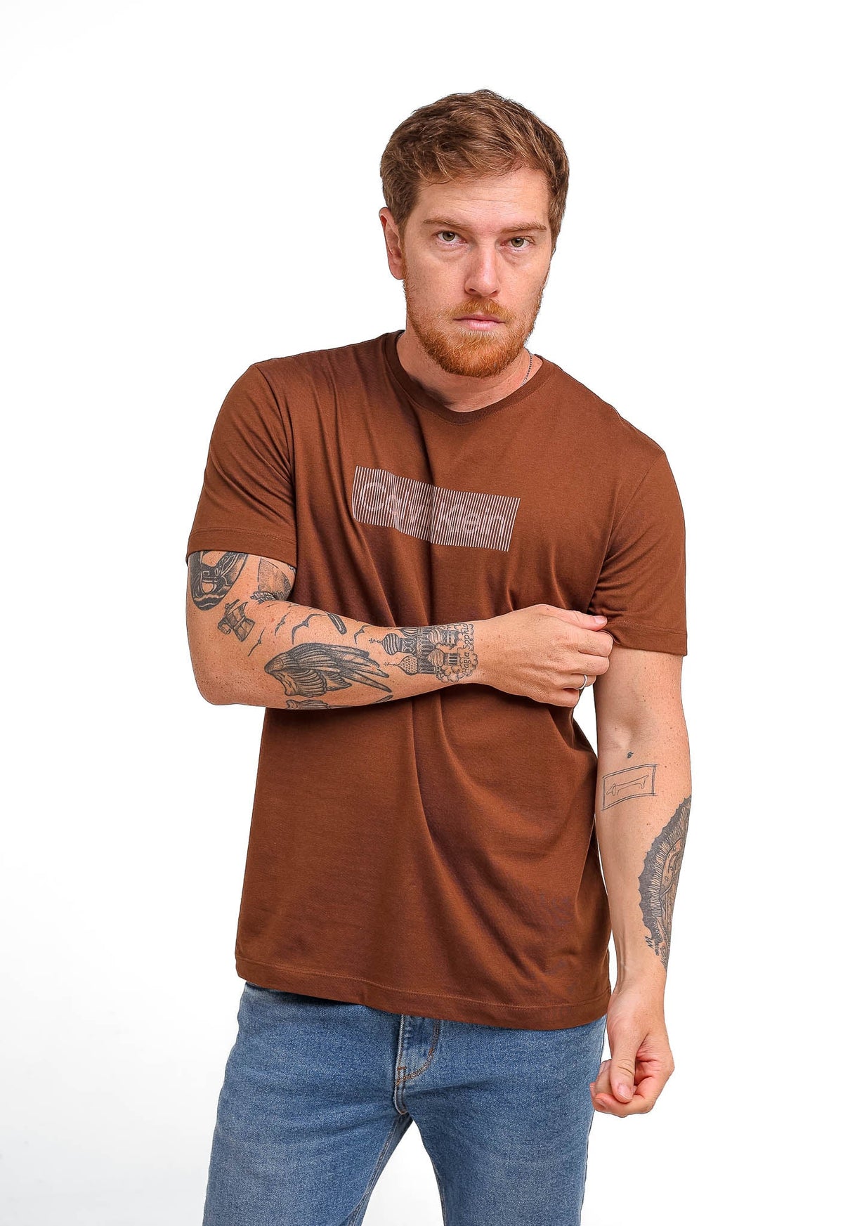 Camiseta Calvin Klein Box Striped - Henri Store