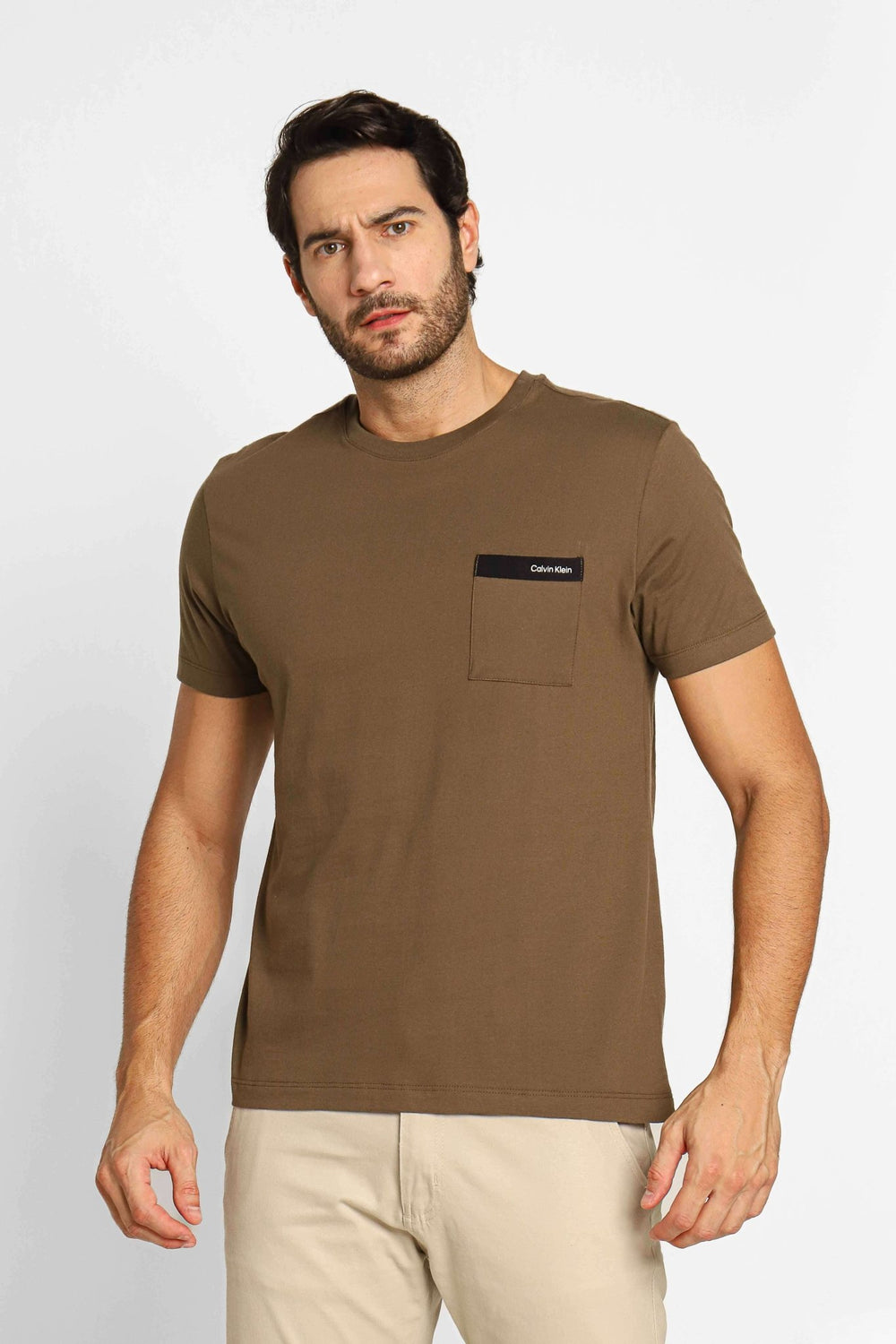 Camiseta Calvin Klein c/ Bolso Marrom - Henri Store