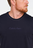 Camiseta Calvin Klein Careca Meia Malha Logo Bordado - Henri Store