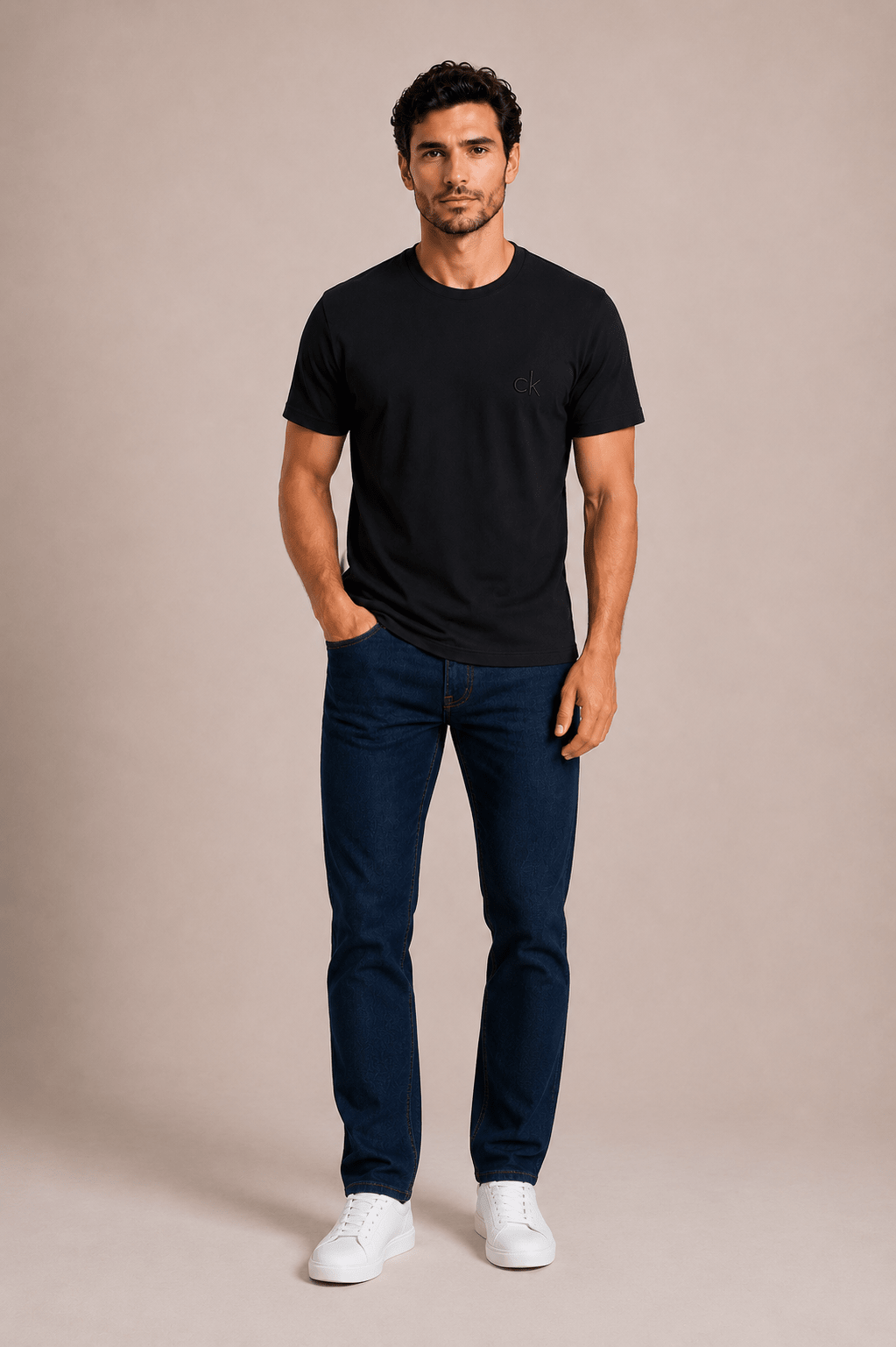 Camiseta Calvin Klein CK Peito Bordado - Henri Store