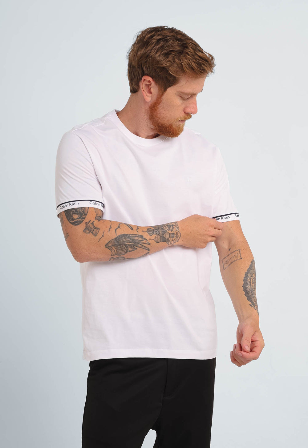Camiseta Calvin Klein Ck Peito Detalhe Punho - Henri Store