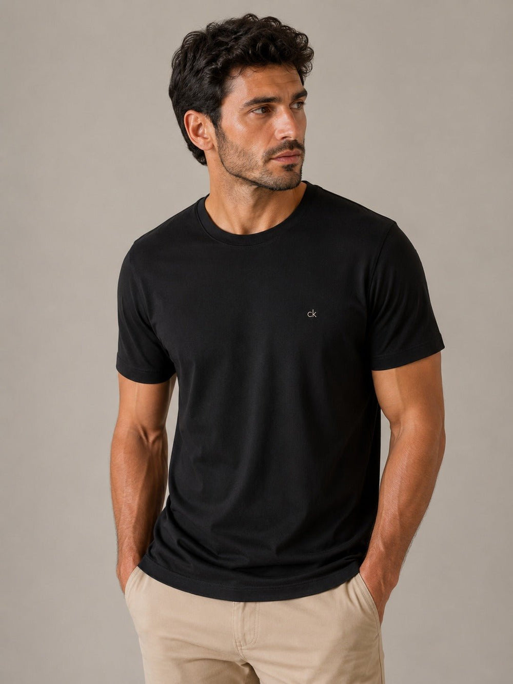 Camiseta Calvin Klein Ck Peito Pima - Henri Store