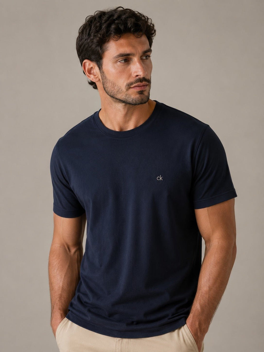 Camiseta Calvin Klein Ck Peito Pima - Henri Store