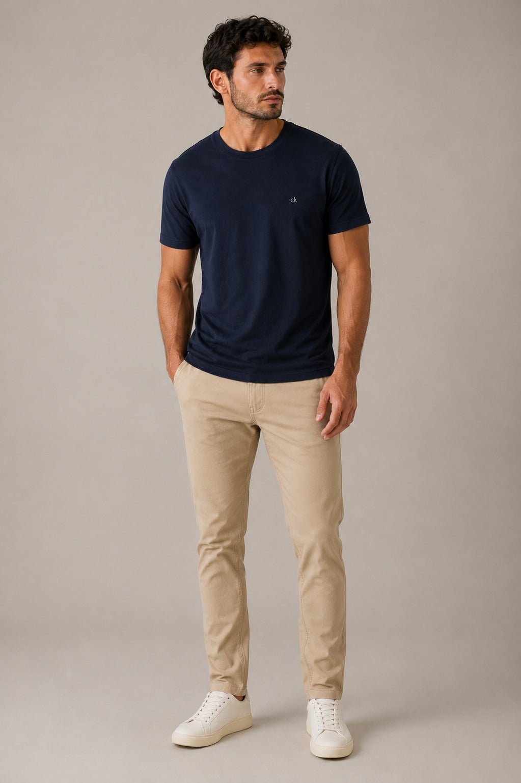 Camiseta Calvin Klein Ck Peito Pima - Henri Store
