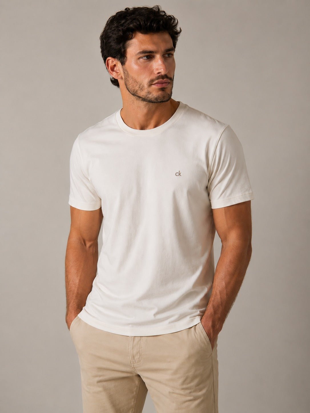 Camiseta Calvin Klein Ck Peito Pima - Henri Store