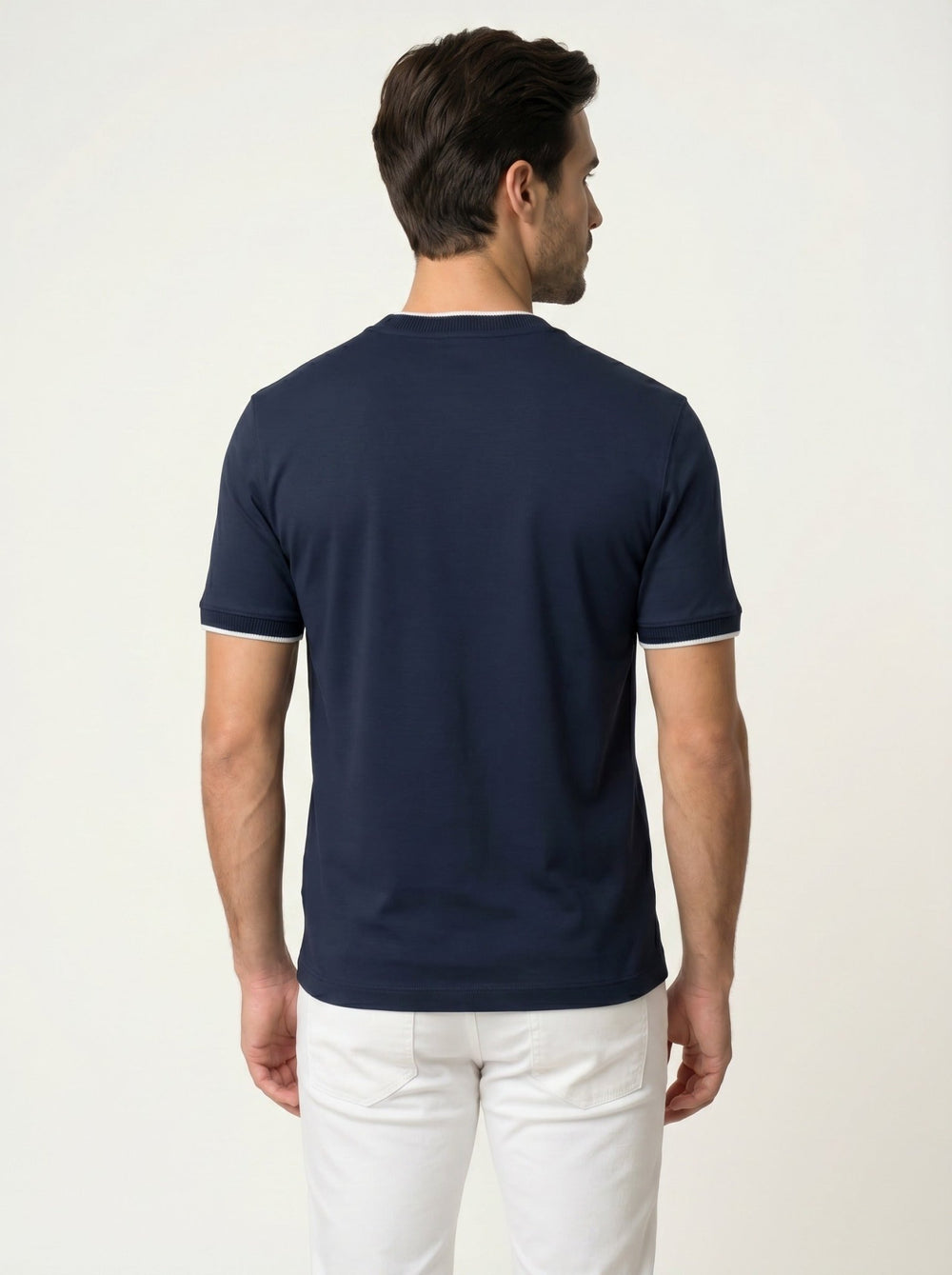 Camiseta Calvin Klein com Elastano e Friso na Gola - Henri Store