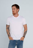 Camiseta Calvin Klein Detalhe Manga Branca - Henri Store
